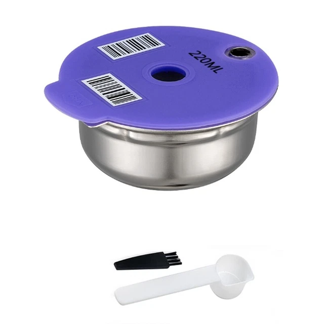 Coffee Capsule Pod for Tassimo Machine Refillable Pod Silicone Lid Replacem V6V8