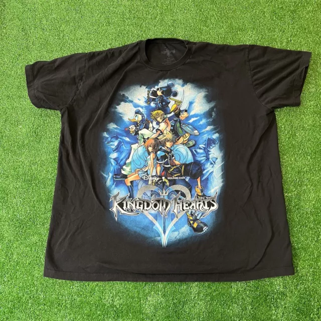 Vtg Y2K Disney Kingdom Hearts PS2 PlayStation 2 Video Game Men's XXL Tee Shirt