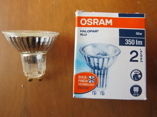 Osram Halogenlampe Halopar 16 Alu Reflektor 20W GU10 230V Warmweiß Di - Foto 9