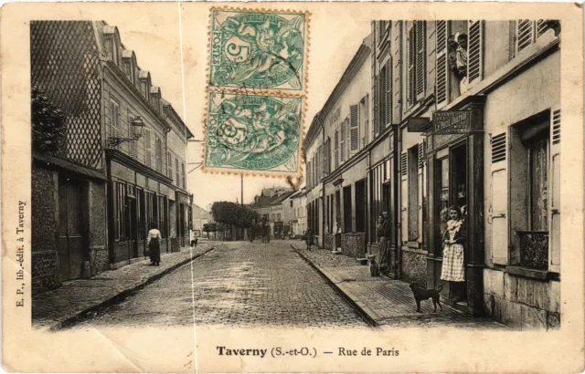 CPA Taverny Rue de Paris FRANCE (1330796)