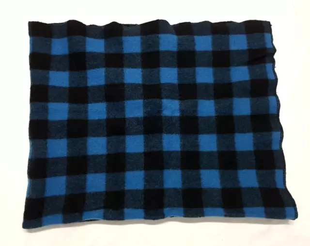 Vintage Kenwood Ramcrest All Virgin Wool 82" X 66" Plaid Blanket