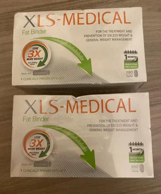 XLS-Medical Fat Binder 180 Pack Weight Loss Tablets 1 Month Supply 1 Pack NEW