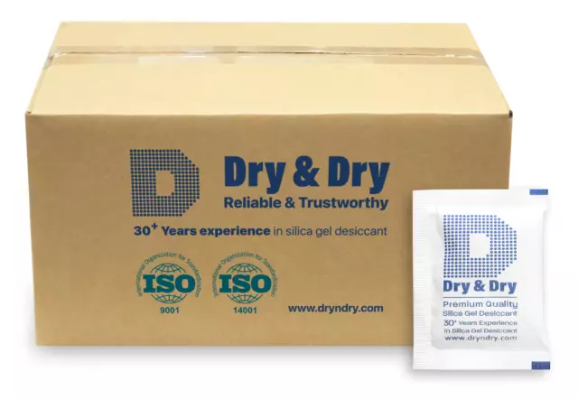 10 Gram x 1,500 PK "Dry & Dry" Silica Gel Packets(Reusable)-FDA Compliant