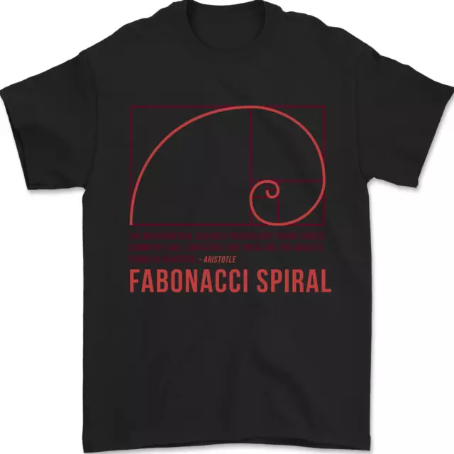 Fibonacci Espiral Matemáticas Ciencia Hombre Camiseta 100% Algodón