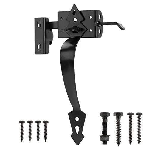 Thumb Gate Latch Hardware for Wooden Fence Heavy Duty, Self Closing Door Latc...