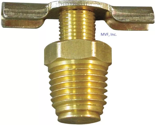 Drain Cock Valve External Seat Brass; Radiator Air Tank Petcock 321D