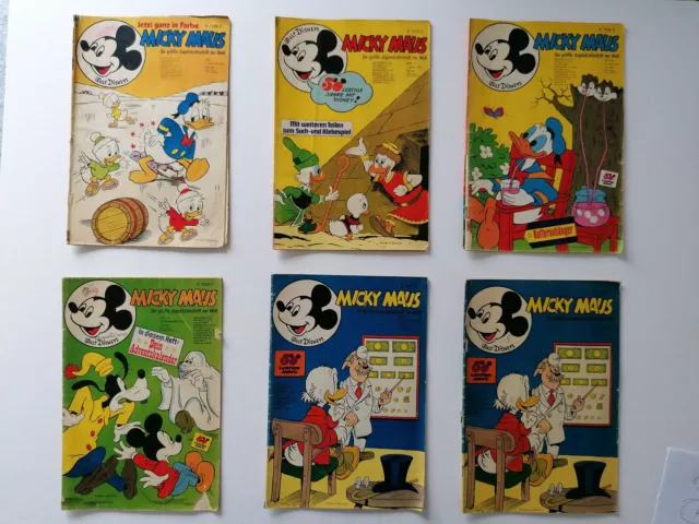 Walt Disneys Micky Maus 1973 - Einzelverkauf Heft Nr. 1, 14, 26, 47, 49  (AW4)