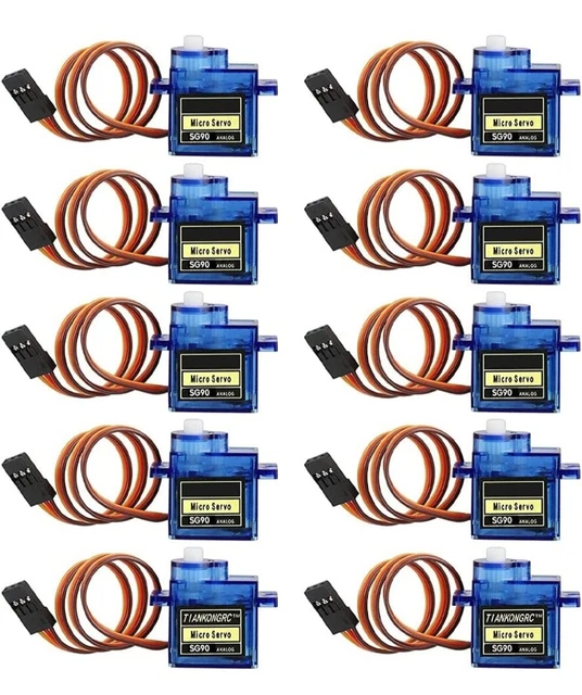 9g Micro Servo Motoren 4 Stück - Für RC Modellbau & Arduino Projekte