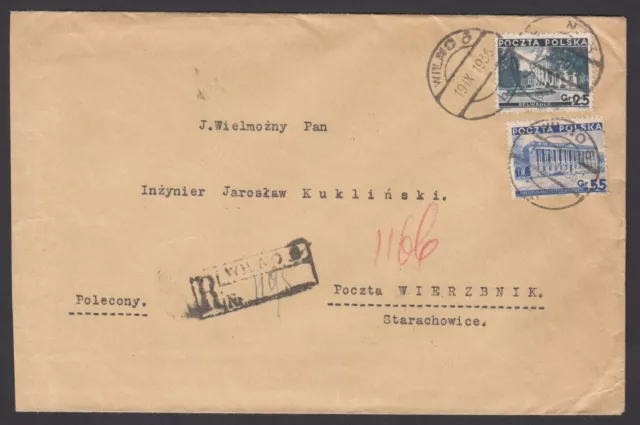 Vilnius Lithuania to PL cover 1936.09.19