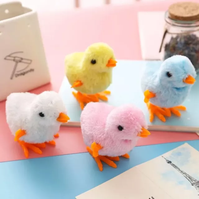 RANDOM COLOR EASTER Running Chick Plastic Easter Decoration Cockwork ...