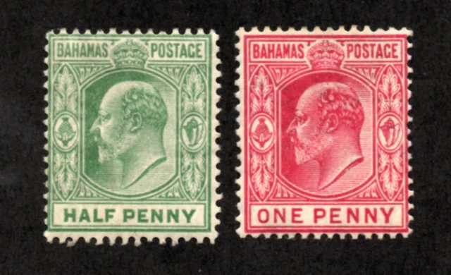 Bahamas - SG# 71 & 72 MH / wmk multi crown CA   -   Lot 0421014