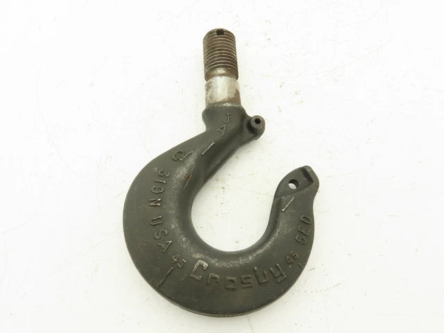 Crosby 319N JA 7 Ton Alloy Hoist Hook Swivel Shank Latch Type
