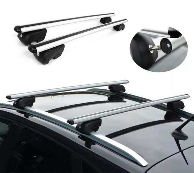 Cross Bars For Roof Rails To Fit Hyundai Tucson (2015+) 75KG Lockable
