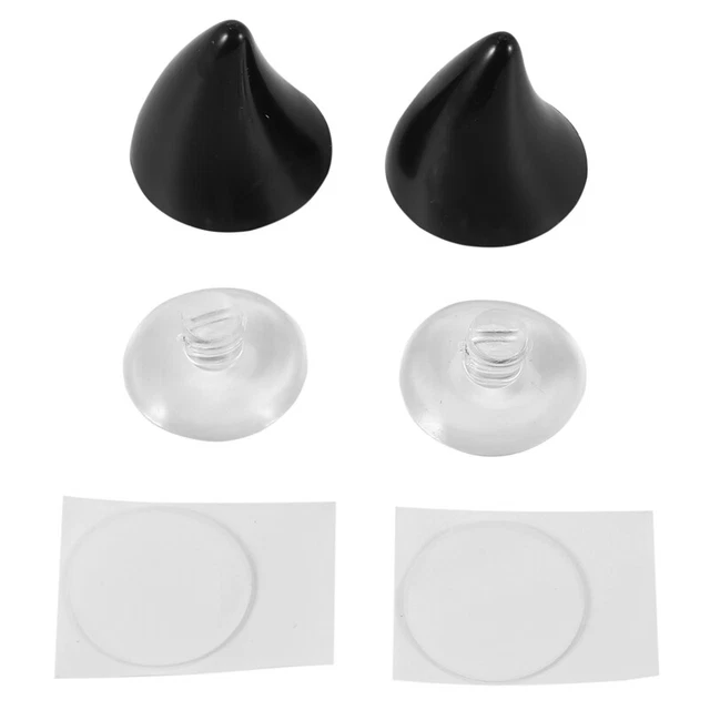 Casco Moto Angolo Corno Decorazione Accessori Aspirazione Elastica Ciotola Corno Morbido D7P8