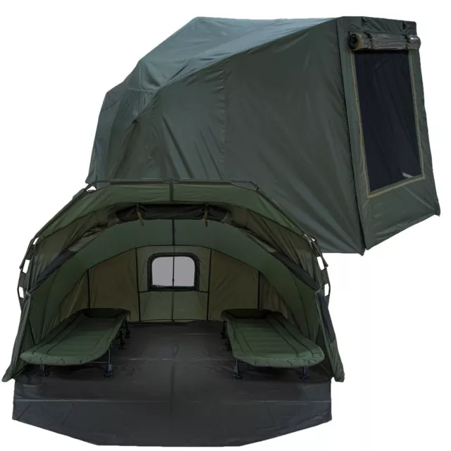 NGT XL Fortress Fishing Bivvy Large Carp Fishing Bivvy Tent 2 Man Tent