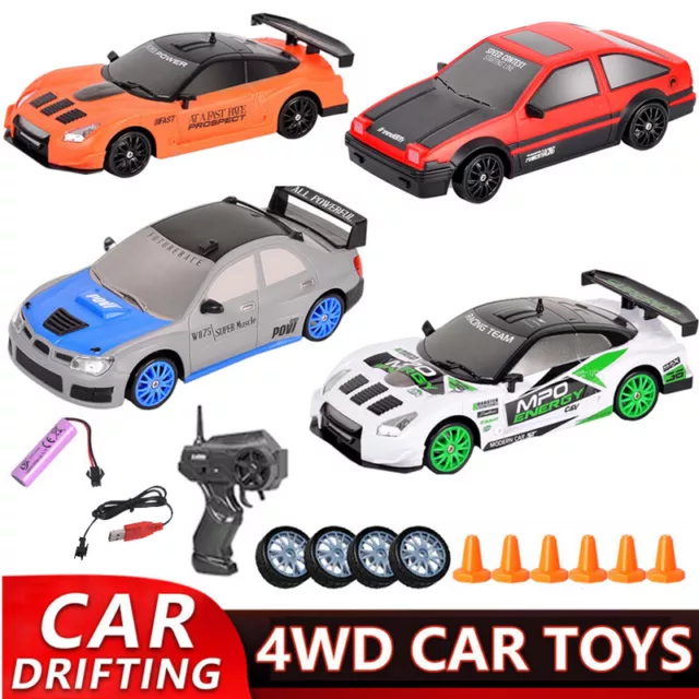 4WD RC Drift Car 1/24 Remote Control Racing High Speed GTR RC Off-Road Car Toys