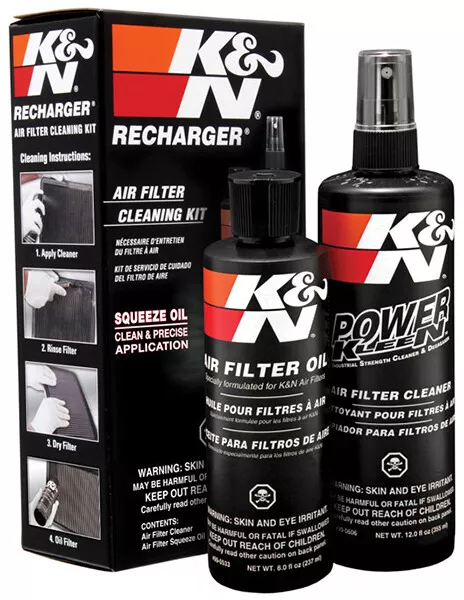 K&N Recharger Filter Care Service Kit Air filter cleaner and oil, squeeze bottle