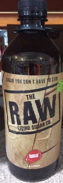 Real Raw Sugar Liquid 1.5L Bottle Bulk Pantry Items 13/09/25 Cheap Aus