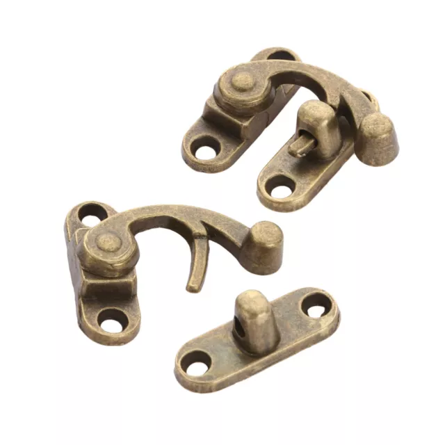 Retro Jewelry Box Latch Clasps Swing Bag Lock Clasp Wood Chest Suitcase Hardware