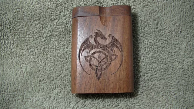 Laser Engraved, Celtic Dragon , Dug Out With Batter Pipe