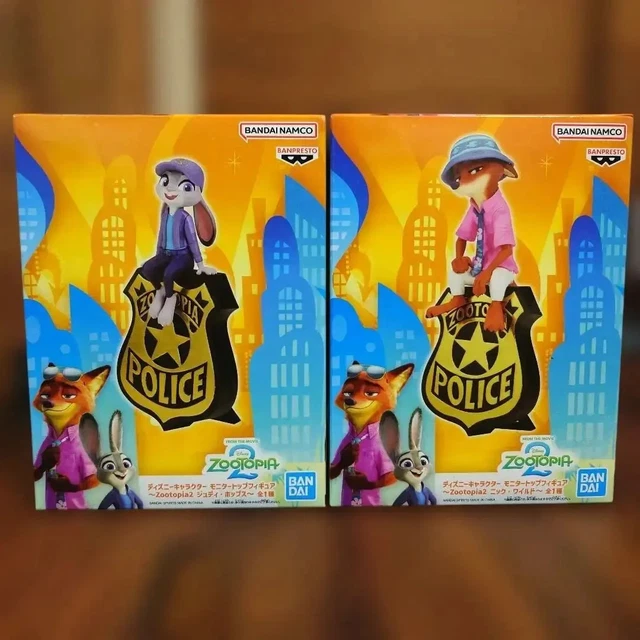 ZOOTOPIA 2 MONITOR Top Figure Judy Hopps & Nick Wilde SET of 2 Disney ...