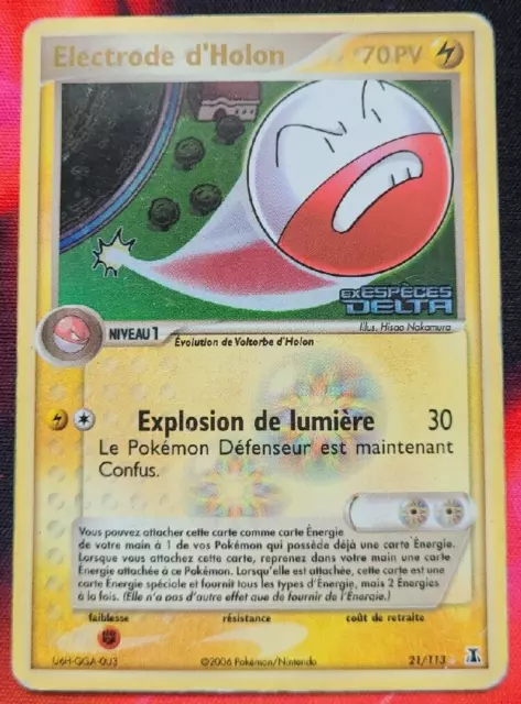 Pokemon - Electrode D'Holon 21/113 - Ex Especes Delta - Holo Reverse - Fr