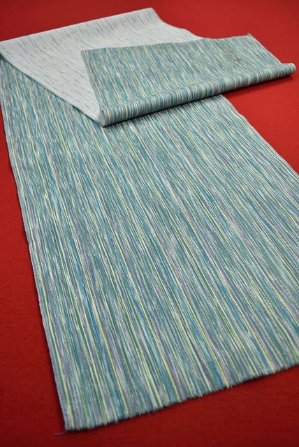 Vintage Japanese Kimono Fabric Wool Antique Boro Kusakizome Woven 59.4"/KD01/110