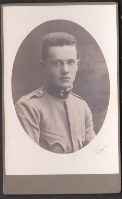 19110 Portrait Foto CDV KAB junger KuK Soldat
