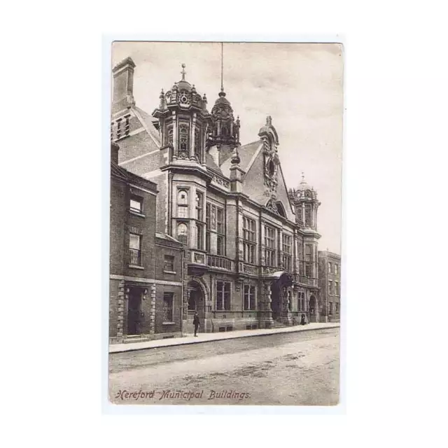 HEREFORD Municipal Buildings, Old Postcard by Frith Unused