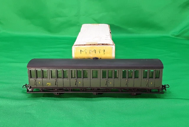 Wagon Voyageurs III Classe 'Etat' échelle 0, Fournereau Marescot, Métal Blanc, Vintage France