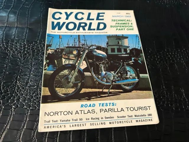 MARCH 1963 CYCLE WORLD vintage motorcycle magazine