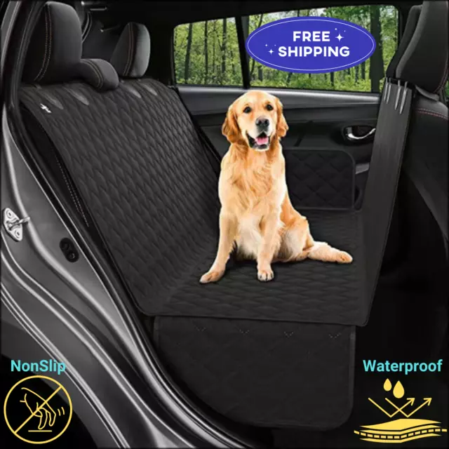 Pet Car Back Seat Cover Cat Dog Nonslip Waterproof Protector Hammock Mat Black