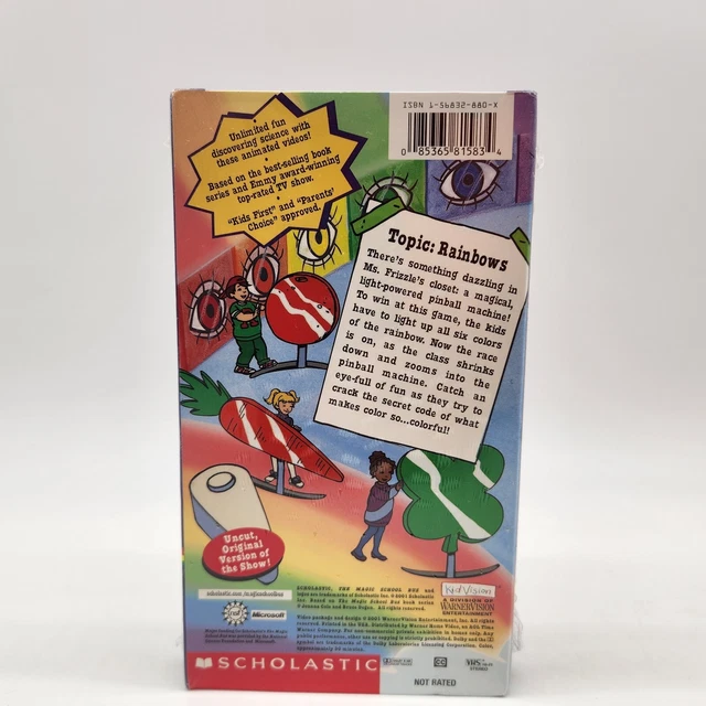 THE MAGIC SCHOOL Bus Makes A Rainbow VHS Video Tape PBS Kids Watermark ...
