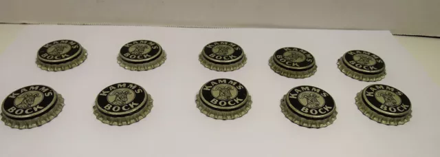 Vtg 10 Kamm's Bock Rams Head Beer Brewery  Beer Ale Malt Unused Bottle Caps Cork