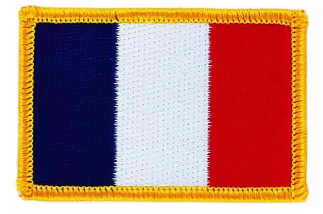 Patch écusson brodé Drapeau FRANCE français  Thermocollant