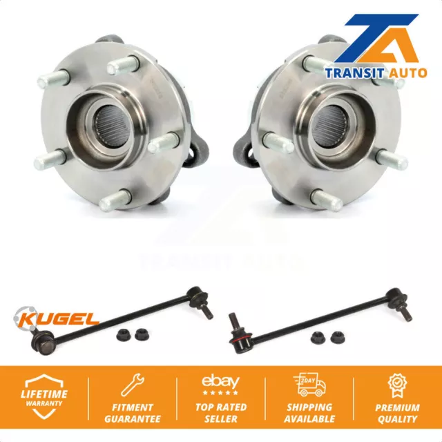 Front Hub Bearing Assembly & Link Kit For Nissan Altima Maxima Pathfinder Murano