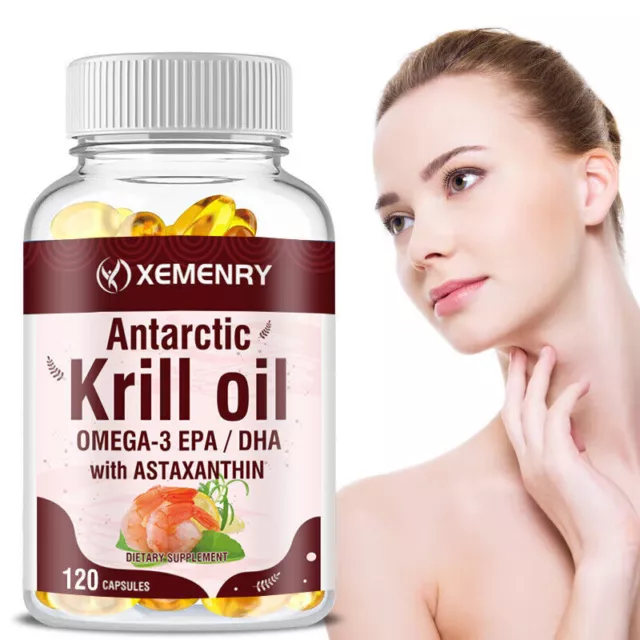 Olio Di Krill Antartico Capsule 2000mg - Con Omega-3 EPA, DHA E Astaxantina