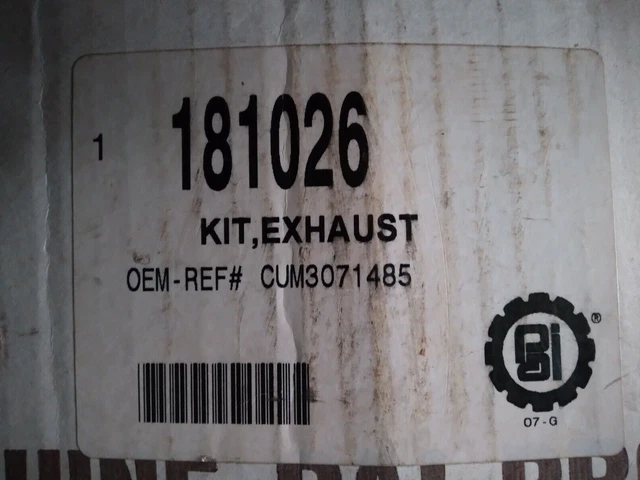 New PAI 181026 Exhaust Manifold Kit for Cummins Engine 3071485