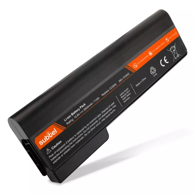 Batterie remplacement pour HP QK643AA HSTNN-LB2G 628368-251 CC06XL 6600mAh