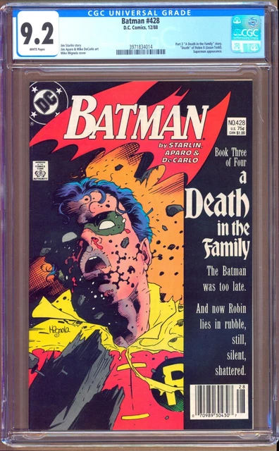 Batman #428 (1988) CGC 9.2 WP  Starlin - Mignola - Aparo - DeCarlo "NEWSSTAND"
