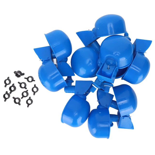10pcs Automatic Poultry Waterer Chicken Watering Cups With Nuts For Ducks Ge Hom