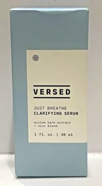 Versed Just Breathe Clarifying Serum with Willow Bark Extract + Zinc Blend 1 oz.