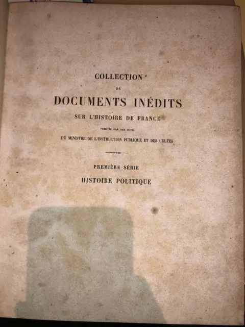 Privilèges accordés à la Couronne de France par le Saint-Siège - 1855