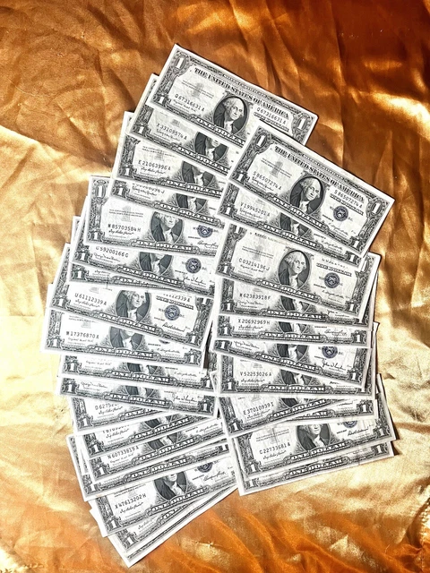1957 or 1935 Blue Seal $1 Dollar Silver Certificate • XF-AU • US One Dollar Bill