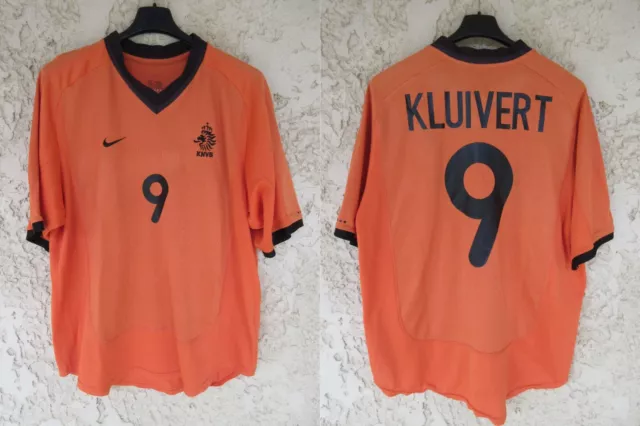 Maillot PAYS-BAS HOLLANDE HOLLAND NEDERLAND vintage NIKE shirt KLUIVERT jersey L