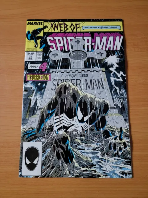 Web of Spider-Man #32 Direct Market Edition ~ NEAR MINT NM ~ 1987 Marvel Comics