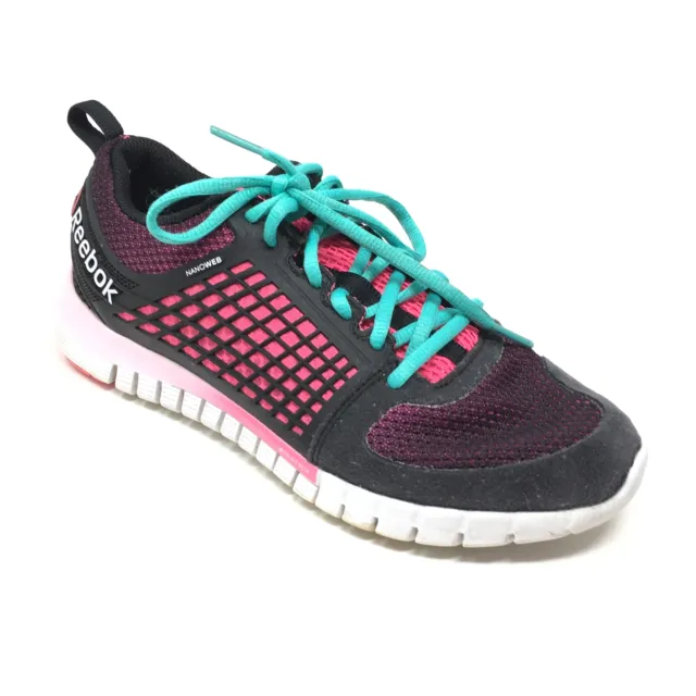 Women's Reebok Z Quick 2.0 Shoes Sneakers Size 7 Running Black Purple Pink AE5