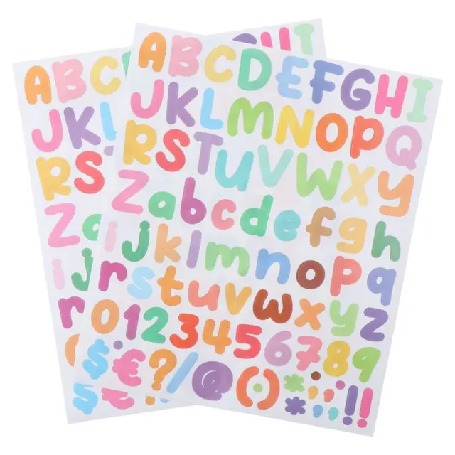 10 SHEET SELF Adhesive Letter Stickers Vinyl Adhesive Letters Small Art  $13.24 - PicClick AU