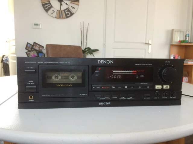 Platine Cassette Denon DN-790R – Noire – À Courroie – Occasion – Matériel Audio Pro