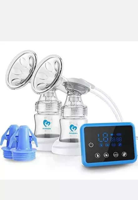 Breast Pump,Portable Dual Breastfeeding Pump with 4 Modes 9 Levels, BPA Free, Me